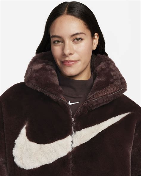 kunstpelzjacke für damen nike sportswear